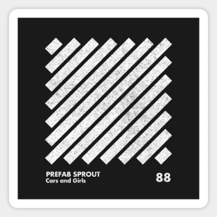 Prefab Sprout / Cars & Girls / Minimal Graphic Design Tribute Magnet